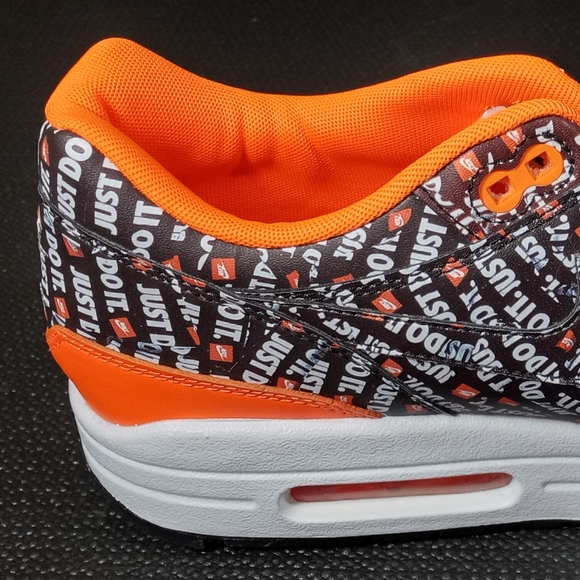 NIKE Air Max 1 Premium 'Just Do It' Orange - Picture 5 of 13